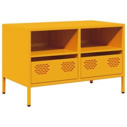 Berkfield Home TV Cabinet Mustard Yellow 68x39x43.5 cm Cold-rolled Steel