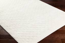 Livabliss Freud-Modern Ivory Black Brown High Pile Checkered Living Dining Rug in White - Size: 80 cm x 220 cm - thumbnail 6