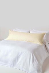 Homescapes Egyptian Cotton Ultrasoft Body Pillowcase 330 TC in Bright Yellow - thumbnail 2