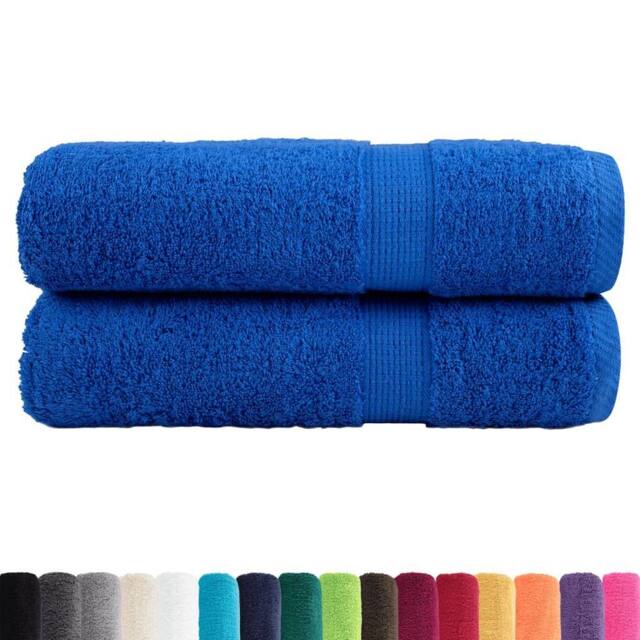 Berkfield Home Premium Shower Towels SOLUND 2pcs Blue 70x140cm 600gsm - image 1