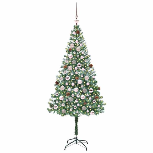 Berkfield Home Elegant Artificial Christmas Tree with Stand Green 180 cm PVC and - image 1
