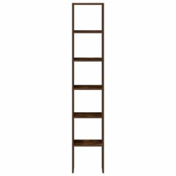 Berkfield Home Bookcases 2 pcs Stackable Smoked Oak 30x30x80 cm Engineered Wood in Brown - Size: 30 x 30 x 80 cm - thumbnail 4