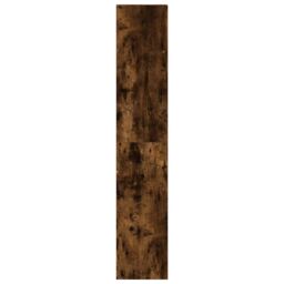 Berkfield Home Bookcases 2 pcs Stackable Smoked Oak 30x30x80 cm Engineered Wood in Brown - Size: 30 x 30 x 80 cm - thumbnail 5
