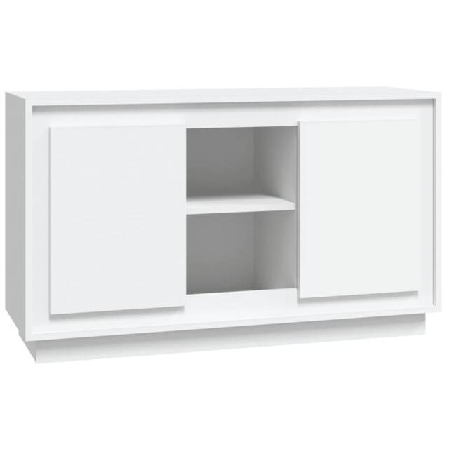 Berkfield Home Sideboard White 102x35x60 cm Engineered Wood - Size: 102 x 35 x 60 cm - image 1