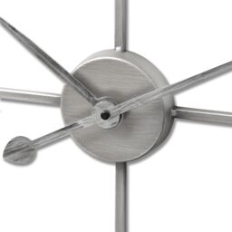 Love Lace Large Silver Skeleton Wall Clock - thumbnail 2