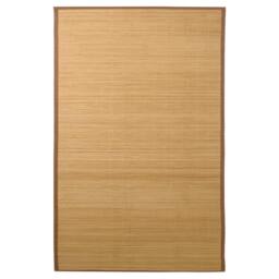 Berkfield Home Rug Bamboo 100x160 cm Brown in Light Tan - Size: 100 cm diameter - thumbnail 3