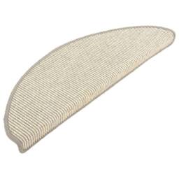 Berkfield Home Stair Mats Self-adhesive 15 pcs Silver 65x21x4 cm in Light Grey - Size: Medium - thumbnail 3