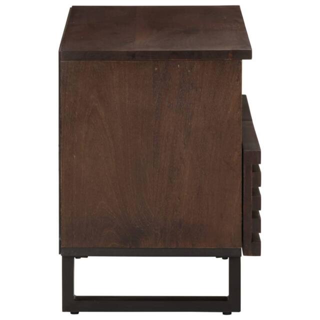 Berkfield Home TV Cabinet Brown 70x34x46 cm Solid Wood Mango - Size: 70 x 34 x 46 cm