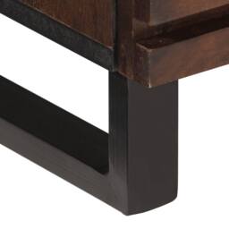Berkfield Home TV Cabinet Brown 70x34x46 cm Solid Wood Mango - Size: 70 x 34 x 46 cm - thumbnail 9
