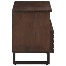Berkfield Home TV Cabinet Brown 70x34x46 cm Solid Wood Mango - Size: 70 x 34 x 46 cm - thumbnail 1