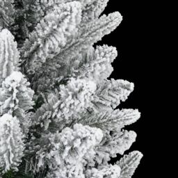 Berkfield Home Artificial Christmas Tree with Flocked Snow 210 cm PVC&PE in White - thumbnail 6