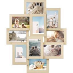 SONGMICS Wall Photo Display Set Standard Photo Frame Gallery Display in Natural - thumbnail 7