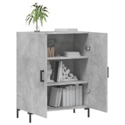 Berkfield Home Sideboard Concrete Grey 69.5x34x90 cm Engineered Wood - thumbnail 4