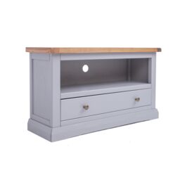 Cabinet Bits Rocca Grey 1 Drawer TV Cabinet Brass Knob - thumbnail 2