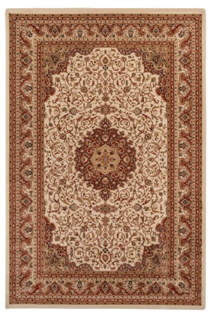 Kukoon Red & Gold Traditional Fireside Rug - Size: 80 cm x 150 cm - image 1