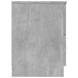 Berkfield Home Durable Bedside Cabinet with 2 Drawers Concrete Grey 40x36x50 cm - Size: 40 x 36 x 50 cm - thumbnail 6