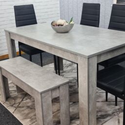 KOSY KOALA Dining Table Set for 6 Wooden Dining Table & 4 Chairs & 1 Bench - Size: 140 cm x 80 cm - thumbnail 3