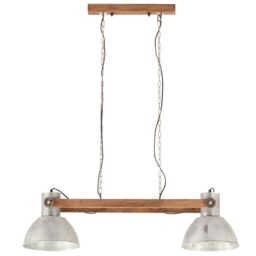 Berkfield Home Industrial Hanging Lamp 25 W Silver 109 cm E27 - thumbnail 3