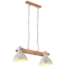 Berkfield Home Industrial Hanging Lamp 25 W Silver 109 cm E27 - thumbnail 1