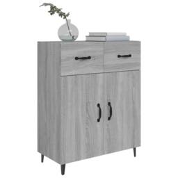 Berkfield Home Sideboard Grey Sonoma 69.5x34x90 cm Engineered Wood - thumbnail 4
