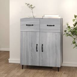 Berkfield Home Sideboard Grey Sonoma 69.5x34x90 cm Engineered Wood - thumbnail 2