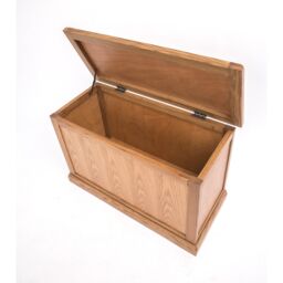 Cabinet Bits Salerno Light wood Blanket Box Ottoman in Light Brown - thumbnail 4