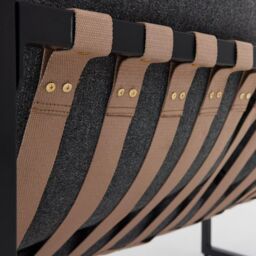 Home Detail Marbella Black Garden Balcony Set with Grey Cushions - thumbnail 4