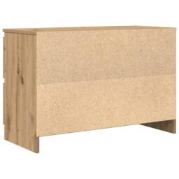 Berkfield Home TV Cabinet Artisan Oak 80x35x54 cm Engineered Wood in Brown - Size: 80 x 35 x 54 cm - thumbnail 8