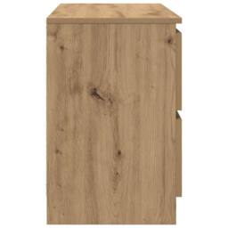 Berkfield Home TV Cabinet Artisan Oak 80x35x54 cm Engineered Wood in Brown - Size: 80 x 35 x 54 cm - thumbnail 7