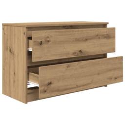 Berkfield Home TV Cabinet Artisan Oak 80x35x54 cm Engineered Wood in Brown - Size: 80 x 35 x 54 cm - thumbnail 5