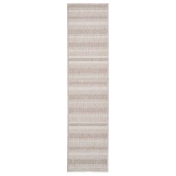Kukoon Natural Beige Stripped Area Rug Textured Looped Pile in Fawn - Size: 80 cm x 150 cm - thumbnail 3