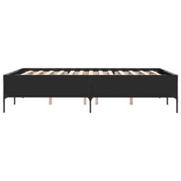 Berkfield Home Durable Bed Frame without Mattress Black 120x200 cm - Size: Small Double - thumbnail 5