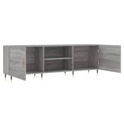 Berkfield Home TV Cabinet Grey Sonoma 150x30x50 cm Engineered Wood - Size: 150 x 30 x 50 cm - thumbnail 6