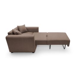 Abakus Direct Olly Linen Single Sofa Bed in Tan Brown - thumbnail 5