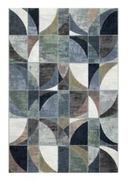 The Rug Shop UK Modern Abstract Blue Easy to clean Machine Made Area Rug - Size: 160 cm x 230 cm - thumbnail 8