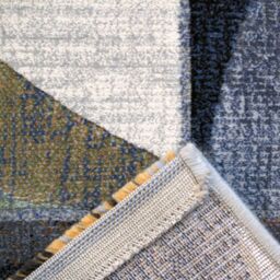 The Rug Shop UK Modern Abstract Blue Easy to clean Machine Made Area Rug - Size: 160 cm x 230 cm - thumbnail 7