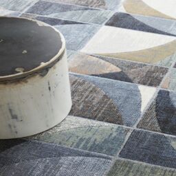 The Rug Shop UK Modern Abstract Blue Easy to clean Machine Made Area Rug - Size: 160 cm x 230 cm - thumbnail 2
