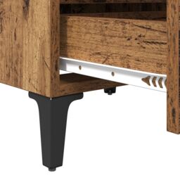 Berkfield Home Bed Cabinets 2 pcs Old Wood 40x35x50 cm Engineered Wood in Brown - Size: 40 x 35 x 50 cm - thumbnail 9