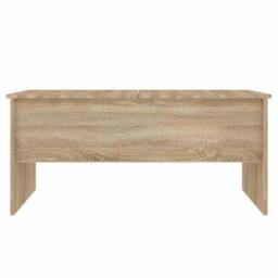 Berkfield Home Coffee Table Sonoma Oak 102x50.5x46.5 cm Engineered Wood in Brown - thumbnail 6