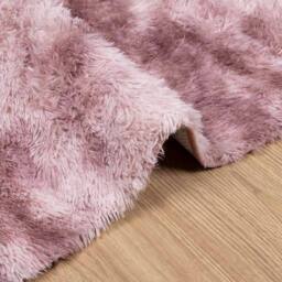 Berkfield Home Shaggy Rug High Pile NAVARRA Dusty Pink 120x120 cm Polyester - Size: Medium - thumbnail 5