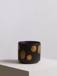 Orsina Big Garden Pot, Speckled Ceramic Planter for Indoor Plants & Home Decor, Indoor Plants pot, Large Flower & Plant Pot in Black - thumbnail 2