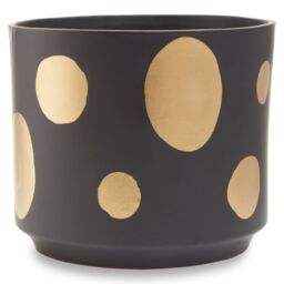Orsina Big Garden Pot, Speckled Ceramic Planter for Indoor Plants & Home Decor, Indoor Plants pot, Large Flower & Plant Pot in Black - thumbnail 1
