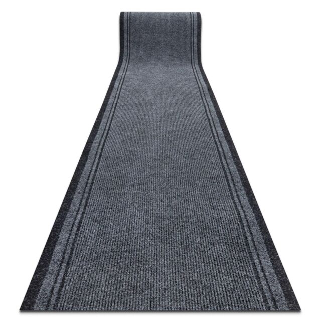 RugsX Anti-Slip Malaga Runner in Grey - Size: 100 cm x 450 cm - image 1