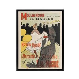 "Artery8 Lautrec Moulin Rouge Advert Paris Framed Canvas Wall Art Print - Size: W24"" x H32""" - thumbnail 1