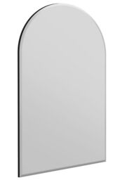 MirrorOutlet Arched Venetian Glass Frame Wall Mirror 2Ft7 X 3Ft11 80 X 120cm in Silver - Size: 1 Pack - thumbnail 4