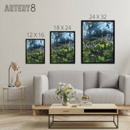 "Artery8 El Greco View Of Toledo Spain Framed Canvas Wall Art Print - Size: W12"" x H16""" - thumbnail 4