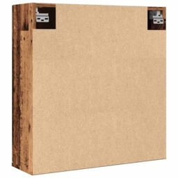 Berkfield Home Bathroom Mirror Cabinet Old Wood 64x20x66.5 cm Engineered Wood in Brown - thumbnail 6