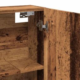 Berkfield Home Bathroom Mirror Cabinet Old Wood 64x20x66.5 cm Engineered Wood in Brown - thumbnail 8