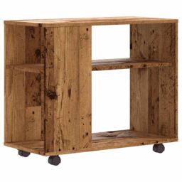 Berkfield Home Side Table Old Wood 70x35x55 cm Engineered Wood in Brown - Size: 70 x 35 x 55 cm - thumbnail 6