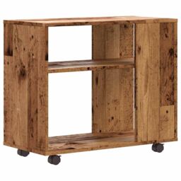 Berkfield Home Side Table Old Wood 70x35x55 cm Engineered Wood in Brown - Size: 70 x 35 x 55 cm - thumbnail 2
